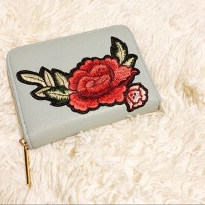 rose patch wallet